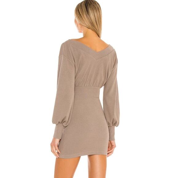 MAJORELLE Tasya Mini Dress Beige NWT Size Small - Picture 3 of 3